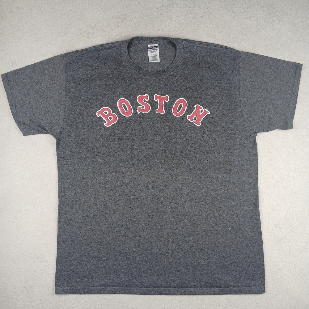 Boston Red Sox  Jerzees Boston T-Shirt Mens XL Heavyweight Blend Graphic Tee MLB